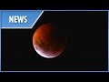 Blood wolf moon dazzles star-gazers worldwide