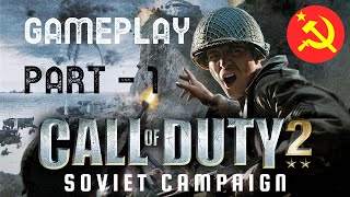 CALL OF DUTY 2 GAMEPLAY PART 1 - RUSSIAN CAMPAIGN - THE WINTER WAR