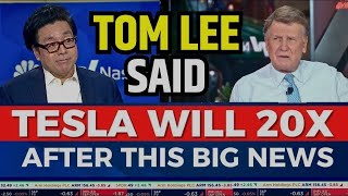 Tom Lee Said Tesla Will Hit 20X In 40 Days | TSLA Stock News