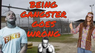 When being gangster goes wrong. Trained fighters and wannabes.