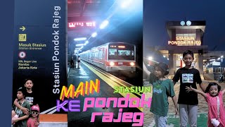 NAIK KRL COMMUTER KE STASIUN PONDOK RAJEG BARU |Vlog Nardevlea