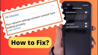 Your Network Settings Prevent Content from Loading Privately Error FIX!