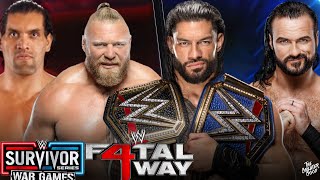 [FULL MATCH] WWE Survivor Series 2022 Roman Reigns vs Great Khali vs Drew McIntyre vs Brock Lesnar