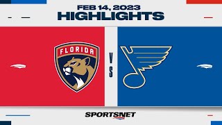 NHL Highlights | Panthers vs. Blues - February 14, 2023