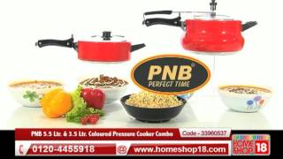 HomeShop.com PNB 5.5 Ltr. \u0026 3.5 Ltr. Coloured Pressure Cooker Combo