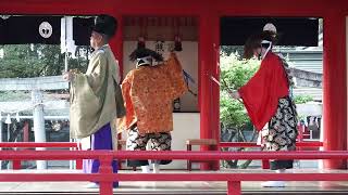 奉納神楽 二草 1/3 櫟木神楽 (於)春日神社春大祭2022