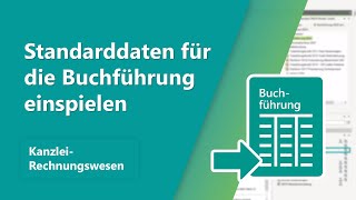 Standarddaten für die Buchführung einspielen