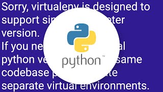 Create a virtualenv with both python2 and python3