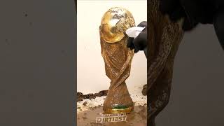 Cleaning The DIRTIEST World Cup Trophy!