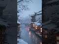 冬天，江南古镇雪花飘飘