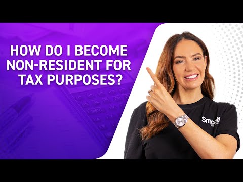 How do I become a non-resident for tax purposes?