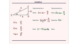 Geometry 9.5B Using sine, cosine, and tangent