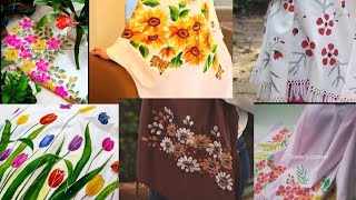 65+ hand paintee shawl design, hand painted shawl, হাতের কাজের শাল,হাতে তৈরি শাল, shawl, শীতের চাদর,