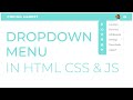 Dropdown Menu In HTML & CSS  || Dropdown Navigation Menu || Dropdown Navigation Bar || Profile Menu