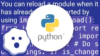 How do I unload (reload) a Python module?