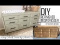 DRESSER INTO CHANGING TABLE | DIY Refinished Dresser in Chalk Paint Using Clear and Black Wax