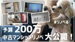 【予算200万】リノベるで中古マンションをリノベーションしました！リノベーションした箇所を全部お見せします！