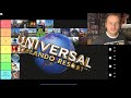 Universal Studios Orlando Tier List