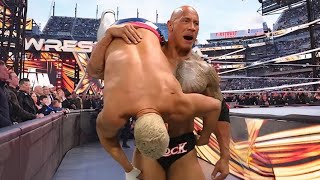 The rock attack \u0026 destroyed Cody Rhodes in elimination chamber