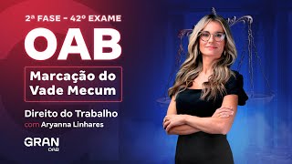 2ª fase do 42º Exame OAB: Marcação do Vade Mecum de Direito do Trabalho | Aryanna Linhares