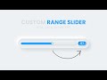 CSS Neumorphism Custom Range Slider using HTML CSS & JavaScript