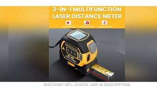 1pc Laser Tape Measure 3 In 1 Digital Tape Measure High Precision Laser Rangefinder Steel Tape Measu