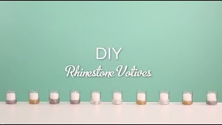 Brit + Co for HSN | DIY Rhinestones and Votives