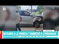 conductor borracho destruye kiosco y atropella personas en la plata