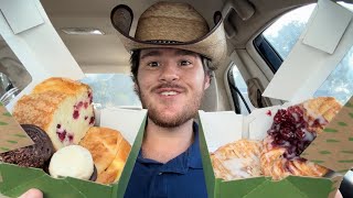 Panera Macaroons, Almond Pastry, Cherry Pastry, Cranberry Orange Cake, Breakfast Croissant Review