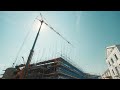 timelapse footage of the continued construction of the new ty hotel at milford waterfront