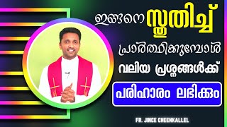 *നായ്ക്കാംപറമ്പിലച്ചൻ പറഞ്ഞു തന്ന പ്രാർത്ഥന* Best Prayer to Solve  Problems Fr. Jince Cheenkallel