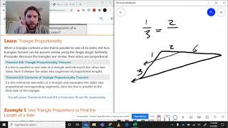 8-5) Learn about Triangle Proportionality
