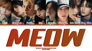 [AI COVER] Stray Kids - “MEOW” (Original by MEOVV)