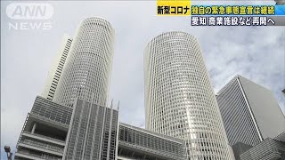 愛知　商業施設など再開へ　県独自の緊急事態は継続(20/05/15)