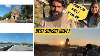 We climbed 1000 steps and nothing to see!Best sunset in Gudibanda! #sunset #trek #gudibande