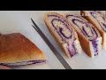 purple yam bread asian pastry qhaub khaub cij looj ceeb very delicious snack mao s cooking chan