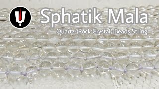 Sphatik Mala स्फटिक माला | Sphatik ratna | Quartz Rock Crystal Beads | Certified Sphatik stone beads