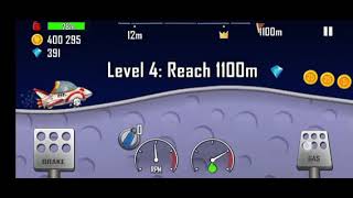 Hill climb racing gameplay rocket in the game moon road