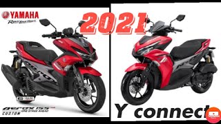 The New Yamaha Aerox 2021 V2 Model Color Red