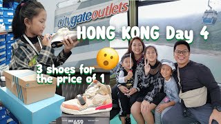 Hong Kong 2023 Day 4 - Murang Shoes sa Citygate Outlets + Ngong Ping 360 Canble Car | Omni and Bryce