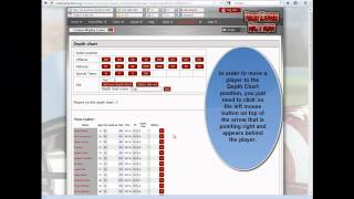 How to set the Depth Chart in RedZoneAction.org?