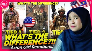 Asian Girl React To The US Military's Elite Tier 1, Tier 2, And Tier 3 Units Explained
