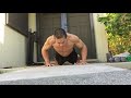 day 1 home workout in hawaii push ups may 13 2020 5 23 pm