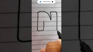 Letter N In Bubbles Style