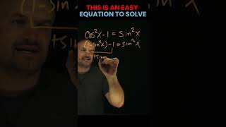 This is an easy equation to solve #solve #trig #brianmclogan