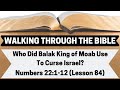 Who Did Balak King of Moab Use To Curse Israel? [Numbers 22:1-12][Lesson 84][WTTB]