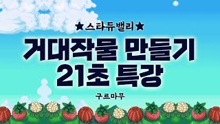 스타듀밸리 거대작물 만들기 21초 특강