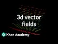 3d vector fields, introduction | Multivariable calculus | Khan Academy