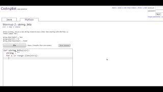 Warmup-2 (string_bits) Python Tutorial || Codingbat.com