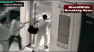 Caught on CCTV:POLICE thrashes lift operator in KERALA'S private hospital